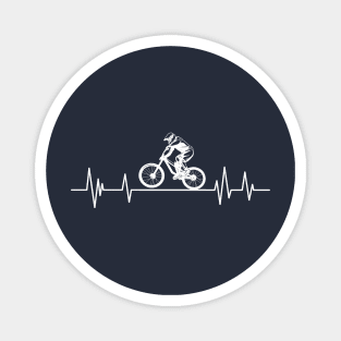 Bicycle Heartbeat,Cyclist Biker Heartbeat Biking Magnet